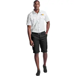Mens Cargo Zip Off Pants Model Shorts Front